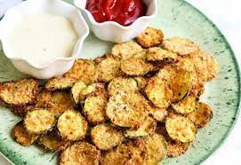 Crispy Air Fryer Zucchini Chips Recipe Summer Recipes Dinner Zucchini Chips Squash Casserole Recipes