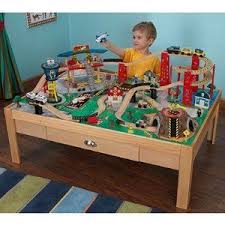 Kidkraft Airport Express Train Set And Table Only 120 At Costco Includes A 100 Piece Train Track Set Kids Train Set Toys For Boys Kids Training