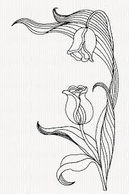 Tulip Flower Redwork Embroidery Embroidery Flowers Folk Embroidery Embroidery Projects