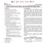 ISO7841x High-Performance, 8000-VPK Reinforced Quad-Channel ...