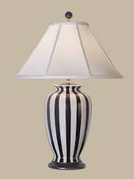 Black And White Striped Lamp Shade Black And White Lamp With Stripes Love This Table Lamp Lamp White Lamp