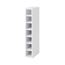 Caisson Range Bouteilles Goodhome Caraway Blanc H 90 Cm X L 15 Cm Castorama