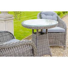 Hampton 2 seat grey rattan bistro set. Windsor Bistro Set Chairs Bistro Sets Garden Furniture Furniturebrands4u