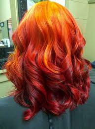 Ursula Goff Stuff Fire Hair Colored Hair Tips Red Ombre Hair