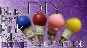 Diy Colored Light Bulbs Tutorials With Bonnie Youtube