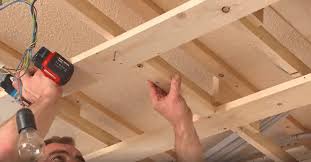 Suspended (drop) ceiling grid, then you can snap armstrong's easy up clips onto the grid and slide the woodhaven planks securely onto the clips without the need of additional nails or screws. Creating A Suspended Ceiling How To Do It Lfdirect Laminate Flooring