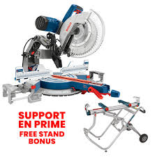 Most modern miter saws have a bevel that is adjustable, and this is responsible for the tilting of the action of the saw. Bosch Gcm12sd Support 12 Sliding Miter Saw