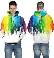 Schöner strickpullover mit zopfmuster und regenbogen farbverlauf. Rainbow Paint Drops Hooded Sweatshirts Autumn Long Sleeved Skateboard Hoodies Winter Loose Fit Sport Suit Mens Outerwear Sweater Sweater Hoodie Men Sweater Men Hoodiessweater Hoodie Aliexpress