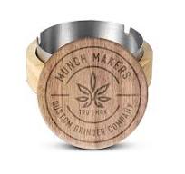Custom Wooden Ashtray with Cover | Portable & Stylish