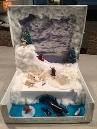 Tundra Biome In A Box Project Polar Bear Diorama Maquetas De Ecosistemas Maquetas Escolares Manualidades Escolares