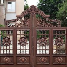 Combine your love for nature and creativity in this contemporary gate design! China Discount Modern House Wrought Iron Main Gates Designs Simple Gate Design China Metal Gates And Rod Iron Fence Price