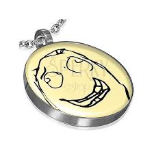 Here's how to make lenny face & meme text emojis (͠≖ ͜ʖ͠≖). Meme Face Anhanger Motiv Hehe Meme Schmuck Eshop De