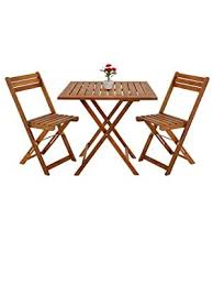 Deuba Wooden Balcony Table Chair Set Acacia Wood Patio Conservatory Outdoor Garden Bistro Cafe Coffee Foldi In 2020 Wood Patio Folding Furniture Outdoor Furniture Sets