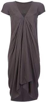 Rick Owens Brown Pleat Detail Dress Dresses To Hide Tummy Fashion Clothes