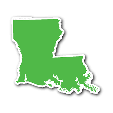 Louisana State Shape Sticker Outline Black State Shapes Louisiana Louisiana State