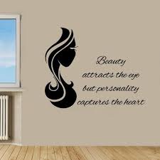 Woman Hair Wall Decals Girl Hairdressing Salon Beauty Salon Wall Quotes Wall Words Decor Vinyl Sticker Home Dec Salon Wall Art Sticker Wall Art Word Wall Decor