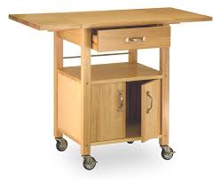 baca kitchen cart with wooden top