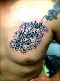 Name tattoos continue to grow in popularity with many tattoo lovers opting to ink names of their loved ones as a way of paying tribute or identifying with those dear to them. 32 Ideas Tattoo Ideas For Men Chest Tat Chest Tattoo Men Name Tattoo Designs Tattoo Lettering