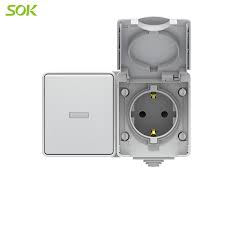 If power is coming into the switch box from the panel and you want to connect an outlet to the switch, your first option is to wire the receptacle to always be on. 1 Gang Single Way Light Switch And Schuko Power Outlet With Shutter Surface Mounted Horizontal Type