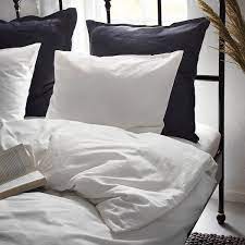 The company store® offers an elegant collection of premium goose down comforters in twin, twin xl, full, queen, and king sizes—and even oversized styles. Dvala Duvet Cover And Pillowcase S White Full Queen Double Queen Ikea
