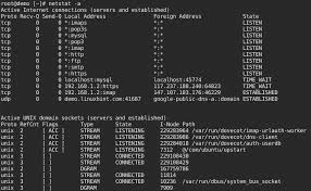 With this command, you can see all the active connections and instead of just showing. Netstat A Command Line Tool For Monitoring Network Connections Linux Hint