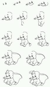 How To Draw Dumbo Disney Art Drawings Disney Drawings Cartoon Drawings