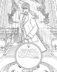 Coloring pages of fantastic beasts and where to find them from j.k. Fantastic Beasts And Where To Find Them Coloring Pages