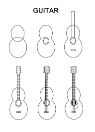 Guitar Easy Drawings Guitar Drawing Art Drawings Sketches Simple