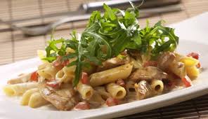 Hahnchen Nudel Pfanne Mit Rucola Rezept Rezepte Nudel Kochrezepte
