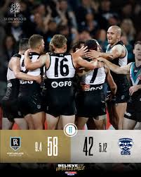 The most exciting afl replay games are avaliable for free at full match tv in hd. Afl 2020 Qualifying Final Port Adelaide Power Past Geelong As It Happened Sport The Guardian