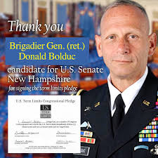 Brigadier General (ret.) Donald Bolduc Signs Term Limits
