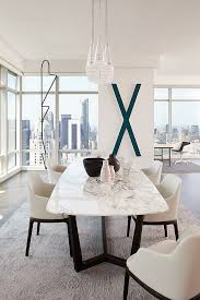 Bloomberg Tower Apartment By Tara Benet Design Homeadore Dining Room Furniture Modern Dining Table Marble Dining Room Contemporary