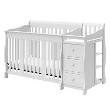 This crib with changing table is made up of high build to last quality wood providing an amazing experience to its users. 6 Drawer Double Dresser And Baby Crib With Changing Table Set In Pure White 2019728 Pkg