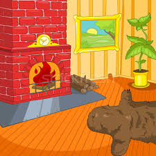 Vector illustration of a cozy cartoon interior of a home room, a living room with a sofa, coffee table, chest of drawers, shelf an. Cartoon Background Of Vintage Living Room Interior Stock Photo C Rastudio 7681599 Stockfresh