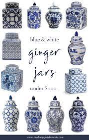 Amazon Home Decor Finds Blue And White Ginger Jars Under 100 Ginger Jars Decor Ginger Jars Blue And White