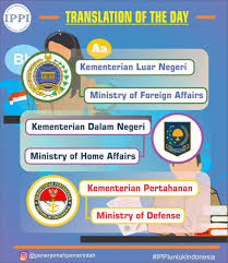 Kementerian dalam negeri tidak mengesampingkan hipotesis apapun. Ivan Lanin On Twitter Nama Kementerian Republik Indonesia Dalam Bahasa Inggris Dari Ippi Penerjemah Utas Thread Padanan