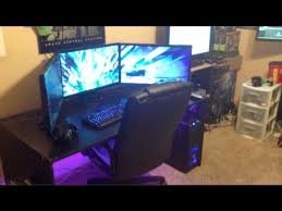 Ultimate Gaming Setup Triple Monitor Pc Youtube