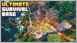 Minecraft survival base layoutshow all. Minecraft Timelapse The Ultimate Survival Base World Download Youtube