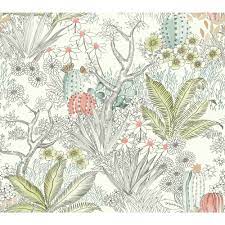 Maybe you would like to learn more about one of these? York Wallcoverings Outdoors In Flowering Desert Grey Wallpaper On1613 Bellacor