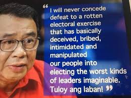 There is no question that you are just as corrupt if not worse when you  presented yourself as the runningmate of BBM. Hipocrita! 🤦‍♂️