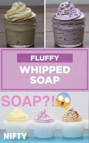 This Fluffy Whipped Soap Makes Showers More Luxurious Whipped Soap Diy Homemade Soap Recipes Soap Recipes