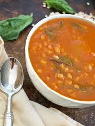 Tomato Barley Soup With Baby Greens Happy Healthy Mama Barley Soup Healthy Soup Recipes Recipes