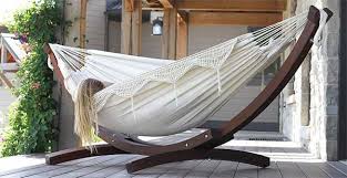 Explore a collection of rope hammocks, double hammocks, single hammocks, cotton hammocks, and outdoor hammocks that are super durable and easy to set up. Wooden Hammock Stand Comes With Hammock