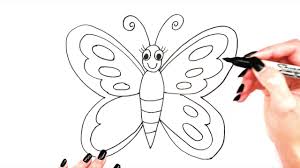How To Draw A Butterfly Butterfly Drawing Easy Cute For Kids Step By St Super Easy Drawings Easy Drawings Drawings