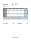You can tailor the daily schedule template to start your day at a specific time and then set time intervals however you'd like. Printable Time Sheets
