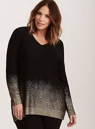 Black And Gold Sweater Women S Black Gold Ombre Strappy Sweater Unique Clothes For Women Sweaters Plus Size Sweaters