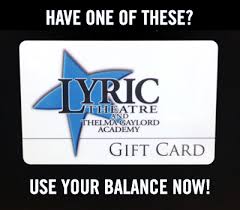 A tiffany gift card wrapped in our signature blue box is perfect for any occasion. Use Up Your Lyric Gift Cards Lyric Theatre Of Oklahoma