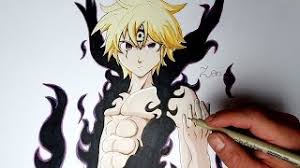 He gains his power from the sun. How To Draw Meliodas Seven Deadly Sins Speed Draw Youtube