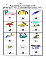 Beginning Ending Sounds Worksheet E Have Fun Teaching Beginning Sounds Worksheets Phonics
