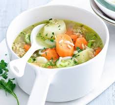 Chunky Vegetable Brown Rice Soup Recipe Bbc Good Food Recipes Food Recipes